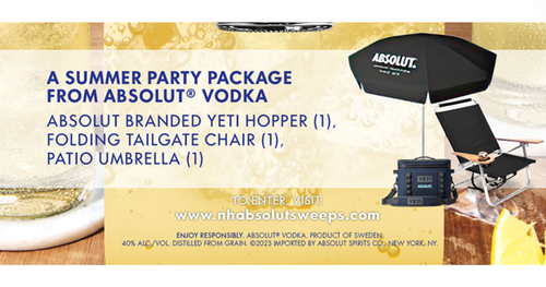 The Pernod Ricard USA ABSOLUT Summer 2023 Sweepstakes